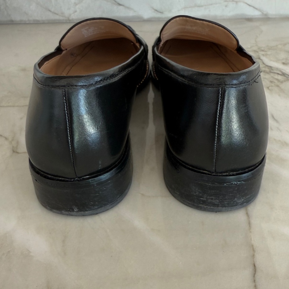 Coach Leather Loafers with Gold Metal Hardware Detail - Picture 3 of 4
